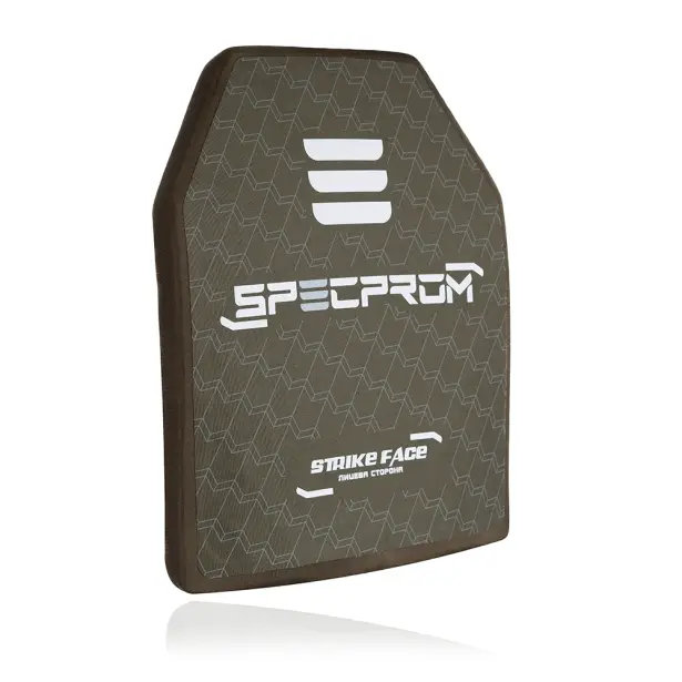 1 - Керамічна бронеплита S-Line 5-го класу SPECPROM. Вага 2.9 кг. Розмір 26 на 33 см.
