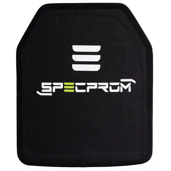2 - Керамическая бронеплита 6-го класса SPECPROM. Вес 3.7 кг. Размер 26 на 33 см