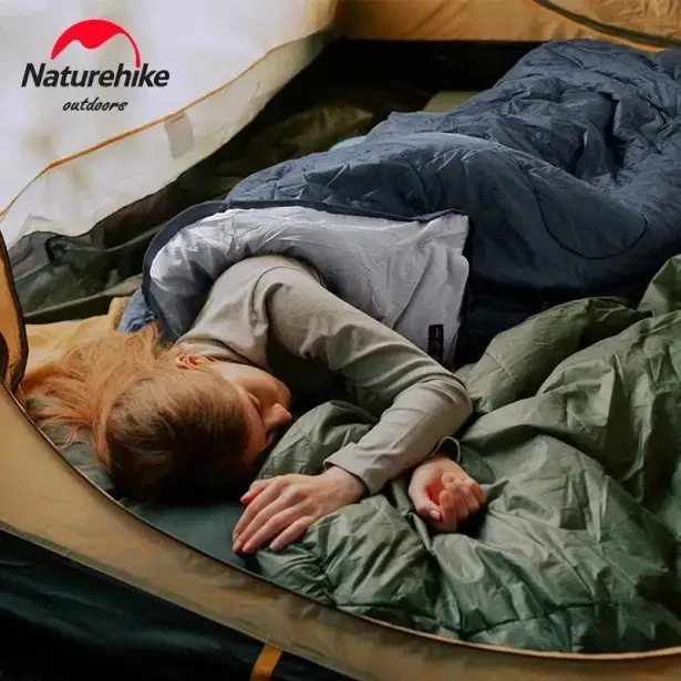5 - Спальний мішок Naturehike Y150L NH21MSD08 лівий. Темно-зелений