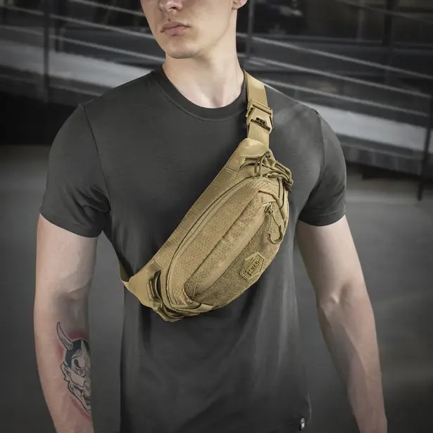 8 - Поясная сумка M-TAC Waist Bag Elite Hex. Койот