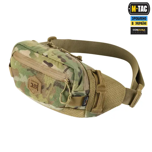 1 - Сумка на пояс M-TAC Waist Bag Elite Hex. Мультикам-койот