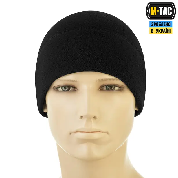 2 - Шапка флісова M-Tac Watch Cap Elite із Slimtex. Чорний