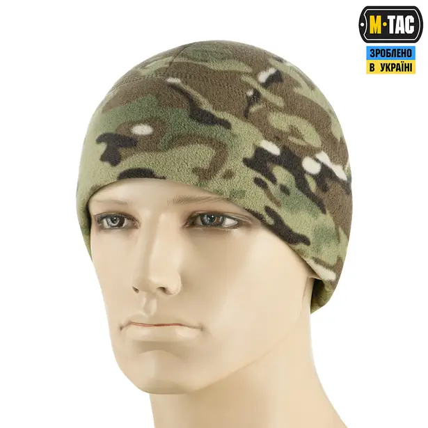 1 - Шапка флисовая M-Tac Watch Cap Elite из Slimtex. Мультикам