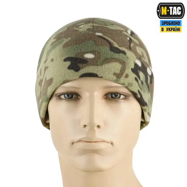 2 - Шапка флисовая M-Tac Watch Cap Elite из Slimtex. Мультикам