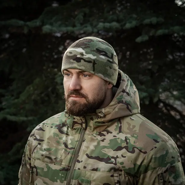 10 - Шапка флисовая M-Tac Watch Cap Elite из Slimtex. Мультикам