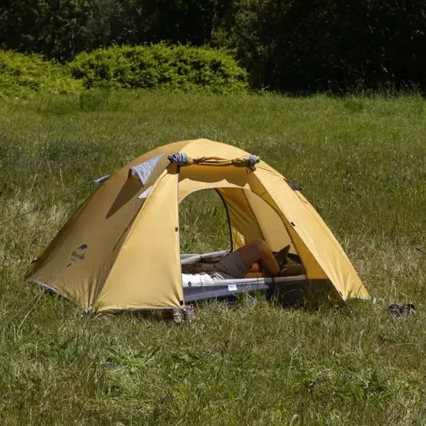 4 - Намет чотиримісний Naturehike P-Series NH18Z044-P, 210T/65D. Хакі