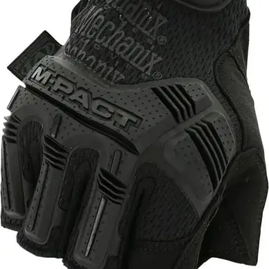 1 - Перчатки тактические беспалые M-PACT. Черный