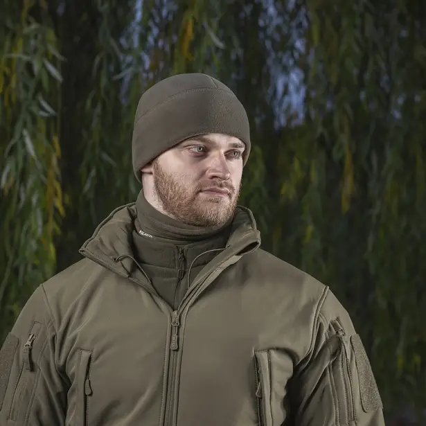 7 - Шапка флисовая M-Tac Watch Cap Polartec. Коричневый