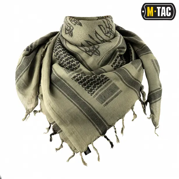 1 - Шарф шемаг, арафатка M-Tac з тризубом. Зелений