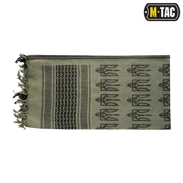 2 - Шарф шемаг, арафатка M-Tac з тризубом. Зелений