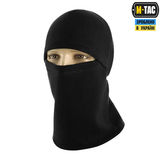 1 - Балаклава-ніндзя M-Tac Elite фліс (320г/м2) Чорний