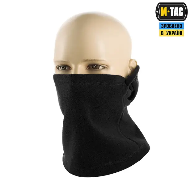 3 - Балаклава-ніндзя M-Tac Elite фліс (320г/м2) Чорний