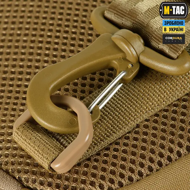 4 - Сумка через плечо M-Tac Cross Bag Elite Hex. Койот