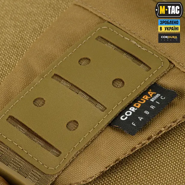 5 - Сумка через плечо M-Tac Cross Bag Elite Hex. Койот