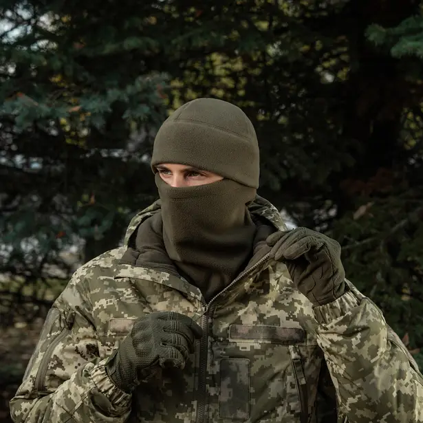 6 - Шапка флисовая M-Tac Watch Cap Elite из Slimtex. Хаки