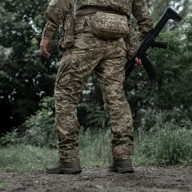 11 - Штаны M-Tac Aggressor Gen.II рип-стоп. Пиксель