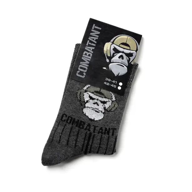6 - Носки трекинговые Combatant Patrol Core Mid Summer. Серый