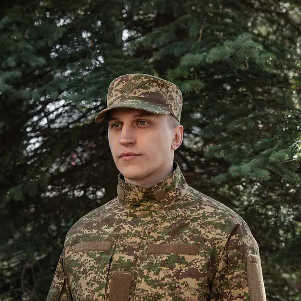 10 - Кепка-мазепинка M-Tac з гербом. Камуфляж НГУ (Хижак)
