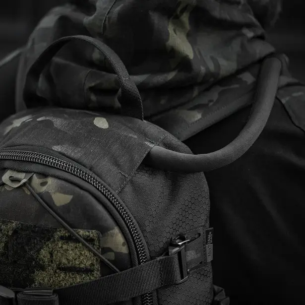 15 - Тактический рюкзак M-Tac Sturm Elite с эргономичными лямками. Черный мультикам