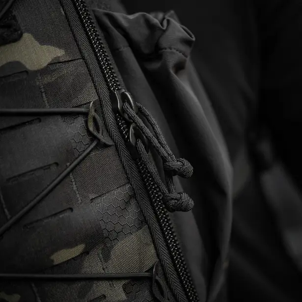 14 - Тактический рюкзак M-Tac Sturm Elite с эргономичными лямками. Черный мультикам