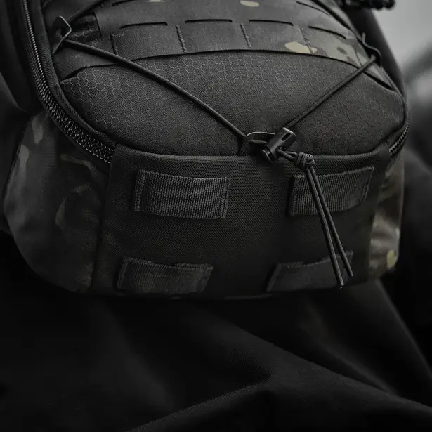 12 - Тактический рюкзак M-Tac Sturm Elite с эргономичными лямками. Черный мультикам