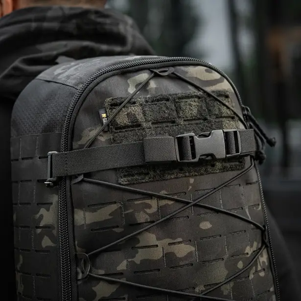 12 - Тактичний рюкзак M-Tac Sturm Elite з ергономічними лямками X-Large Elite Gen.II. Чорний мультикам
