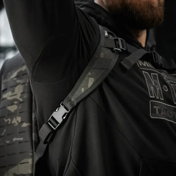 7 - Тактичний рюкзак M-Tac Sturm Elite з ергономічними лямками X-Large Elite Gen.II. Чорний мультикам