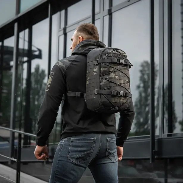 3 - Тактичний рюкзак M-Tac Sturm Elite з ергономічними лямками X-Large Elite Gen.II. Чорний мультикам