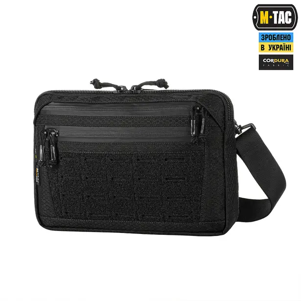19 - Тактична сумка M-Tac Admin Bag Medium Elite Hex з липучкою. Чорний