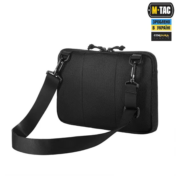 18 - Тактична сумка M-Tac Admin Bag Medium Elite Hex з липучкою. Чорний