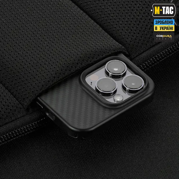 2 - Тактична сумка M-Tac Admin Bag Medium Elite Hex з липучкою. Чорний