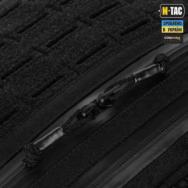 13 - Тактична сумка M-Tac Admin Bag Medium Elite Hex з липучкою. Чорний