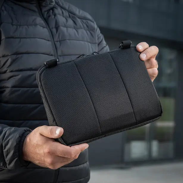 6 - Тактична сумка M-Tac Admin Bag Medium Elite Hex з липучкою. Чорний