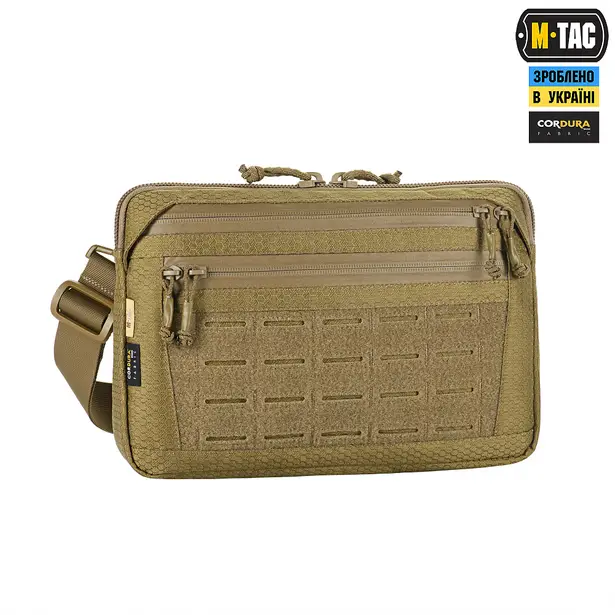 22 - Тактична сумка M-Tac Admin Bag Medium Elite Hex з липучкою. Койот
