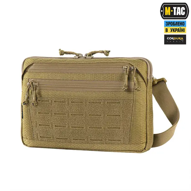 20 - Тактична сумка M-Tac Admin Bag Medium Elite Hex з липучкою. Койот