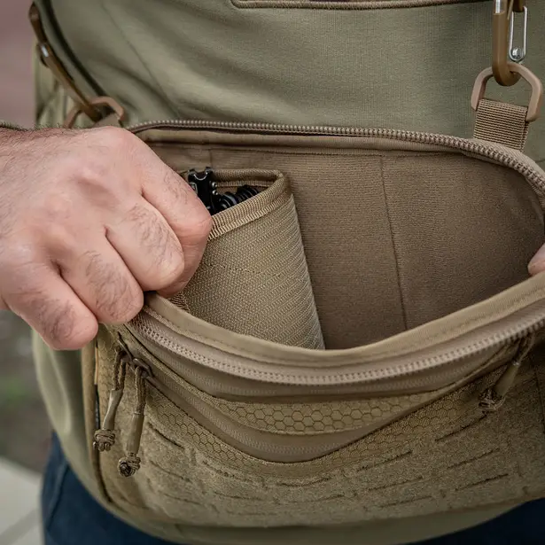 11 - Тактична сумка M-Tac Admin Bag Medium Elite Hex з липучкою. Койот