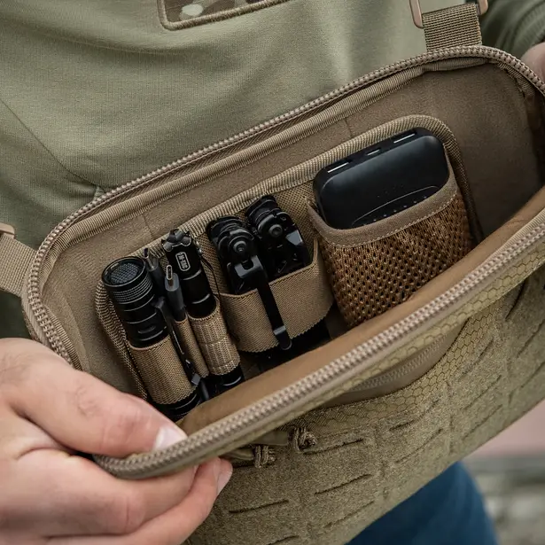 10 - Тактична сумка M-Tac Admin Bag Medium Elite Hex з липучкою. Койот