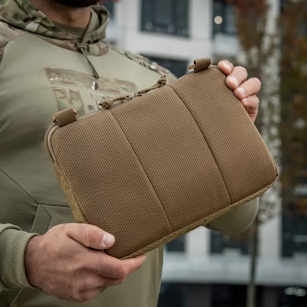 7 - Тактична сумка M-Tac Admin Bag Medium Elite Hex з липучкою. Койот