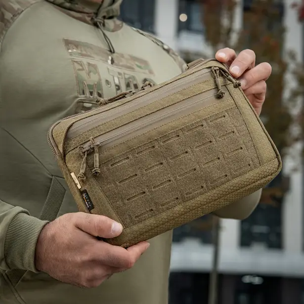 4 - Тактична сумка M-Tac Admin Bag Medium Elite Hex з липучкою. Койот