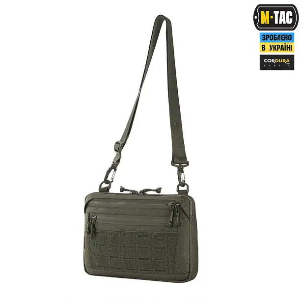 1 - Тактична сумка M-Tac Admin Bag Medium Elite Hex з липучкою. Олива