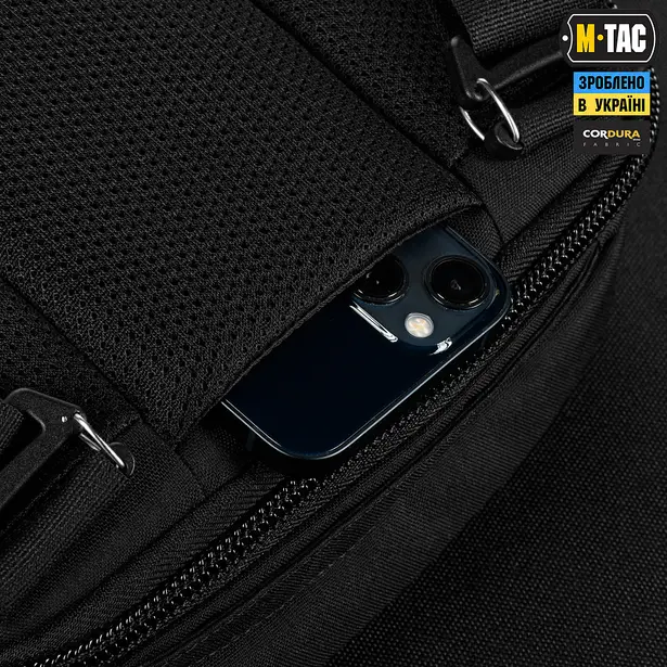 11 - Сумка через плече M-Tac EDC Bag Elite. Чорний