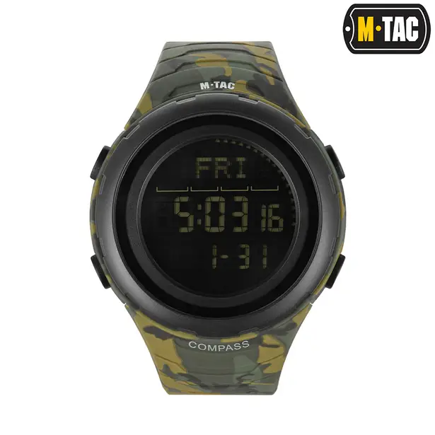 1 - Годинник тактичний M-Tac 2166. Камуфляж