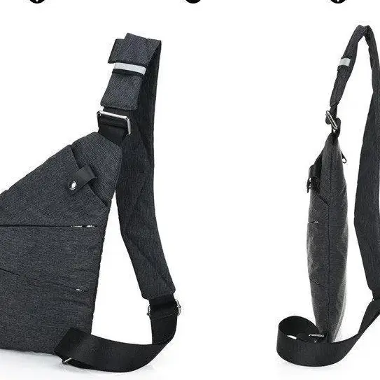 1 - Сумка мессенджер Crossbody 4634 кобура. Графит