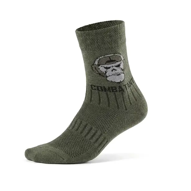 1 - Шкарпетки трекінгові Combatant Patrol Core Mid Summer. Хакі