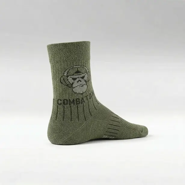 5 - Шкарпетки трекінгові Combatant Patrol Core Mid Summer. Хакі