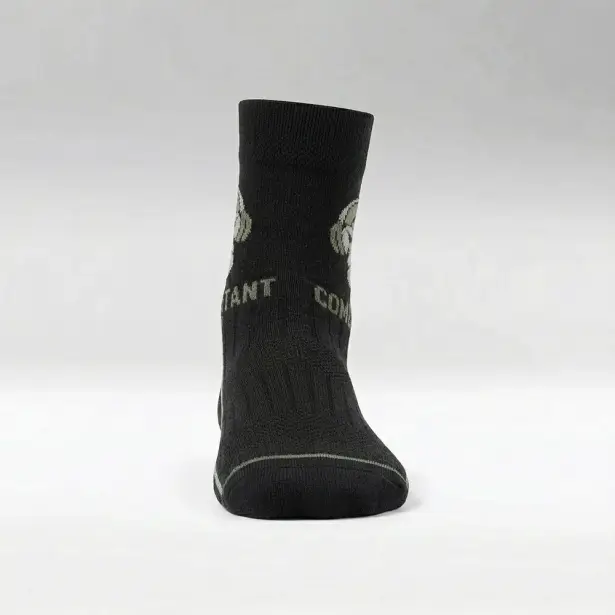3 - Шкарпетки трекінгові Combatant Patrol Core Mid Summer. Чорний