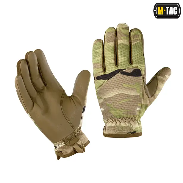 1 - Перчатки M-Tac Scout Tactical Mk.2 кожаные. Мультикам