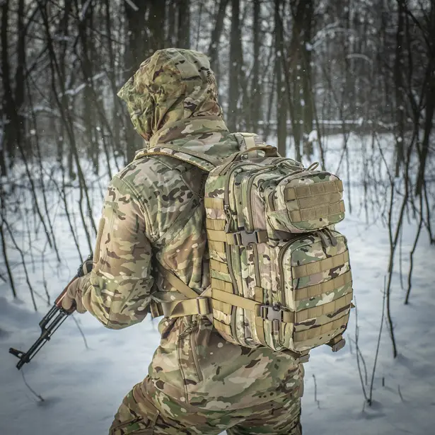 5 - Рюкзак тактический M-Tac Assault Pack. Мультикам