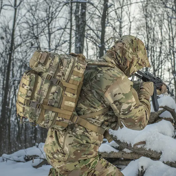 7 - Рюкзак тактический M-Tac Assault Pack. Мультикам