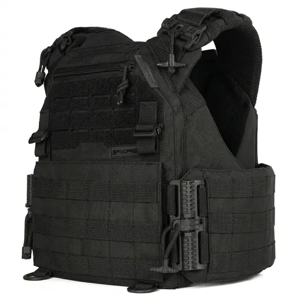 1 - Плитоноска женская Warmor gen.3 FL SPECPROM (for Ladies). Без подсумков. С быстрым боковым и верхним сбросом (без плит). Черный